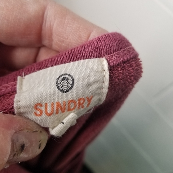 Sundry LOVED wine pullover sweatshirt - Picture 6 of 7
